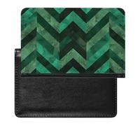 Passport Cover With Card Slots Leather Passport Holders Guitar Waterproof Passport Holder Covers Case for Travel, With Emerald Green, One Size