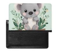 Passport Cover With Card Slots Leather Passport Holders Peony Waterproof Passport Holder Covers Case for Travel, Koala, One Size