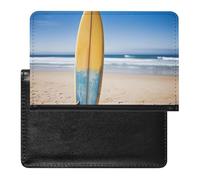 Passport Cover With Card Slots Leather Passport Holders Poppy Flowers Vivid Petals Waterproof Passport Holder Covers Case for Travel, Beach Surfboard, One Size