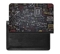 Passport Cover With Card Slots Leather Passport Holders Rabbits Manatees Waterproof Passport Holder Covers Case for Travel, mathematics and physics, One Size