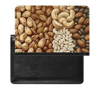 Passport Cover With Card Slots Leather Passport Holders Red Cowboy Boots Waterproof Passport Holder Covers Case for Travel, Various Nut Patterns, One Size