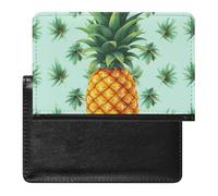 Passport Cover With Card Slots Leather Passport Holders Tropical Fruit Pineapple Waterproof Passport Holder Covers Case for Travel, Tropical Fruit Pineapple, One Size