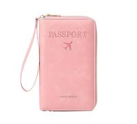 Passport Holder Airtag Wallet, RFID Blocking UK Passport Covers, PU Leather Travel Wallet and Document Holder Organiser, Wallet Pouch Protective Case for Credit Cards, Boarding Pass and ID Cards