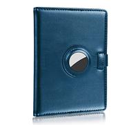 Passport Holder and Vaccine Card Holder Combo with Passport Cover Wallet Travel Passport Wallet Case for Men and Women, Blue, 21.5*14cm, Minimalist