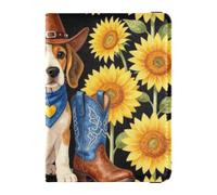 Passport Holder Case leather Card Holder Passport Case Beagle Dog boots