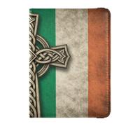 Passport Holder Case leather Card Holder Passport Case Cross American Irish