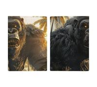 Passport Holder Coin Purse Card Holder Realistic Giant Monkey Printed Travel Wallet Suitable for Men And Women, style, 20.3x13.8cm, Modern
