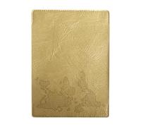 Passport Holder Cover Compact Slim Passport Wallet Card Case Travel Document Organizer 7.68x5.31 inch for Women Men International Travel- Gold