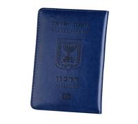 Passport Holder Cover Pu Leather Israel Passport Cover Case Organiser Wallet for Men Womens Israeli Credit Card Holder Protector Case