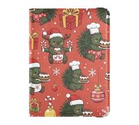 Passport Holder Cover Wallet, Christmas Hedgehogs with Treats, PU Leather Travel Essentials Waterproof Blocking Leather Card Case for Men Women