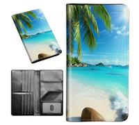Passport Holder Cover Wallet Travel Essentials RFID Blocking Passport Cases with Business Card Holder Wallet, Travel Document Organizer for Large Capacity Wallet Women Men Family, Art Butterfly, 573