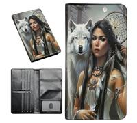Passport Holder Cover Wallet Travel Essentials RFID Blocking Passport Cases with Business Card Holder Wallet, Travel Document Organizer for Large Capacity Wallet Women Men Family, Art Butterfly, 572