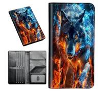 Passport Holder Cover Wallet Travel Essentials RFID Blocking Passport Cases with Business Card Holder Wallet, Travel Document Organizer for Large Capacity Wallet Women Men Family, Art Butterfly, 563
