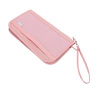 Passport Holder Document Case Oxford Cloth Pink Travel Wallet for Women Men