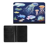 Passport Holder Elegance Aquatic Sea Animal Printing Passport Cover Slim Travel Passport Wallet For Women Men, style, One Size, Passport Protector