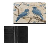 Passport Holder Elegance Bluebird on The Branch Printing Passport Cover Slim Travel Passport Wallet For Women Men, style, One Size, Passport Protector