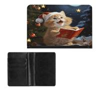 Passport Holder Elegance Christmas Carols Printing Passport Cover Slim Travel Passport Wallet For Women Men, style, One Size, Passport Protector