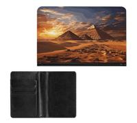 Passport Holder Elegance Egyptian Pyramids Printing Passport Cover Slim Travel Passport Wallet For Women Men, style, One Size, Passport Protector