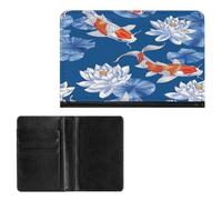 Passport Holder Elegance Flower And Fish Printing Passport Cover Slim Travel Passport Wallet For Women Men, style, One Size, Passport Protector