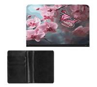 Passport Holder Elegance Flower Butterfly Printing Passport Cover Slim Travel Passport Wallet For Women Men, style, One Size, Passport Protector