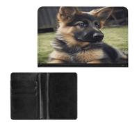 Passport Holder Elegance German Shepherd Puppy Printing Passport Cover Slim Travel Passport Wallet For Women Men, style, One Size, Passport Protector