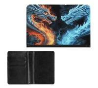 Passport Holder Elegance Ice And Fire Dragons Printing Passport Cover Slim Travel Passport Wallet For Women Men, style, One Size, Passport Protector