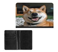 Passport Holder Elegance Shiba Inu Smile Printing Passport Cover Slim Travel Passport Wallet For Women Men, style, One Size, Passport Protector