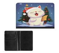 Passport Holder Elegance Sing Christmas Carols Printing Passport Cover Slim Travel Passport Wallet For Women Men, style, One Size, Passport Protector