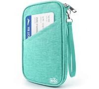 Passport Holder Family RFID Travel Document Organizer for Women Waterproof Passport Wallet Men Portable Case for Cards, Boarding Pass, ID, Money, Tickets with Zipper