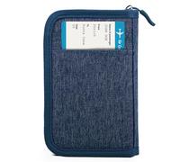 Passport Holder Family, Women Rfid Blocking Passport Wallet, Travel Document Organizer Premium Wallets Passport Holders Bag, Single - Reddish Blue, Single