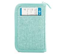 Passport Holder Family, Women Rfid Blocking Passport Wallet, Travel Document Organizer Premium Wallets Passport Holders Bag, Single - Chateau Green, 5 x 9 x 0.78 inches, Single