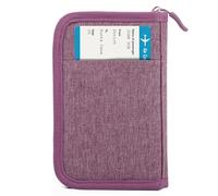 Passport Holder Family, Women Rfid Blocking Passport Wallet, Travel Document Organizer Premium Wallets Passport Holders Bag, Single - Grape Purple, 9.25 inches, Single