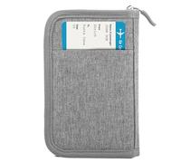 Passport Holder Family, Women Rfid Blocking Passport Wallet, Travel Document Organizer Premium Wallets Passport Holders Bag, Single - Dove Grey, 5 x 9 x 0.78 inches, Single