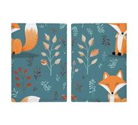 Passport Holder for Travel Essentials, Cartoon Fox Pattern Printed Aesthetic & Cute Passport Book Case for Women and Men