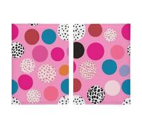 Passport Holder for Travel Essentials, Crazy Pink Polka Dots Printed Aesthetic & Cute Passport Book Case for Women and Men