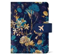 Passport Holder for Travel Essentials, RFID Blocking Leather Cover Wallet, Aesthetic Passport Book Case for Women and Men, 16 Multicolor Grace, Classic