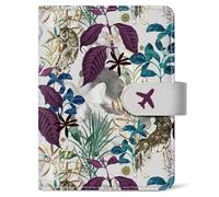 Passport Holder for Travel Essentials, RFID Blocking Leather Cover Wallet, Aesthetic Passport Book Case for Women and Men - Jungle