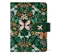 Passport Holder for Travel Essentials, RFID Blocking Leather Cover Wallet, Aesthetic Passport Book Case for Women and Men, Multicolor, Classic