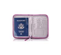 Passport Holder for Travel Essentials, RFID Blocking Protector Passport Wallets, Passport Document Organizer Case for Travel Must Have, Purple, Travel Fashion