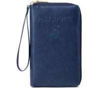 Passport Holder for Travel Family, Multi-Functional Zipper Card Holder Wallet, Waterproof Wallet Covers for Both Women and Men,for Credit Cards,Tickets,and Cash