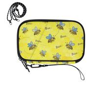 passport holder for travel for travel Yellow Honeycomb Bee Pattern