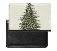 Passport Holder for Travel Passport Holder for Women Men RFID Blocking A Field of Wild Flowers Passport Holder Travel Accessories, Tall Pine Tree, One Size