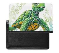 Passport Holder for Travel Passport Holder for Women Men RFID Blocking Boston Terrier Dog Passport Holder Travel Accessories, Cartoon Turtle Pattern, One Size