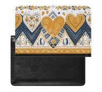 Passport Holder for Travel Passport Holder for Women Men RFID Blocking Cartoon Scottish Bagpipe Passport Holder Travel Accessories, With Heart Shape, One Size