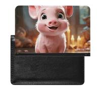 Passport Holder for Travel Passport Holder for Women Men RFID Blocking Colored Circles Passport Holder Travel Accessories, Peach Cartoon Pets, One Size