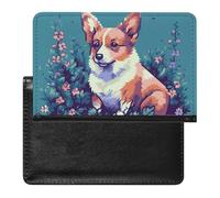 Passport Holder for Travel Passport Holder for Women Men RFID Blocking Corgi Little Passport Holder Travel Accessories, Corgi Little, One Size