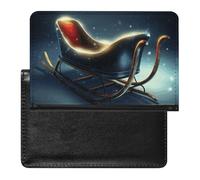 Passport Holder for Travel Passport Holder for Women Men RFID Blocking Corgi Little Passport Holder Travel Accessories, Sleigh Shape, One Size