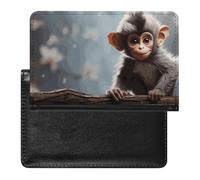 Passport Holder for Travel Passport Holder for Women Men RFID Blocking Cute Monkey Passport Holder Travel Accessories, cute monkey, One Size