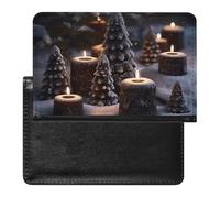 Passport Holder for Travel Passport Holder for Women Men RFID Blocking Drone Passport Holder Travel Accessories, There Is Snow on the Candle, One Size