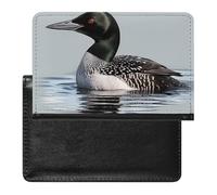 Passport Holder for Travel Passport Holder for Women Men RFID Blocking Karate Boy Changeable Belt Color Passport Holder Travel Accessories, Loon Nature Bird, One Size